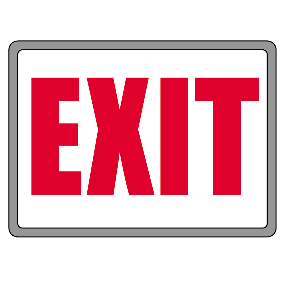 Exit Sign Clipart - Cliparts and Others Art Inspiration