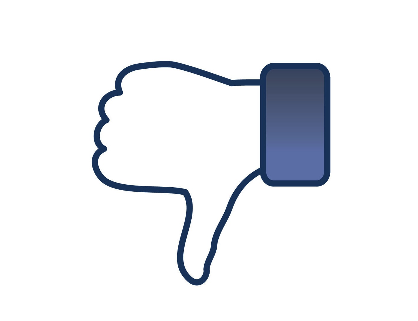 Facebook Thumbs Down Clipart