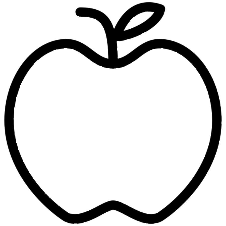 apple outline clip art - photo #46