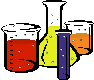 Science beakers clipart