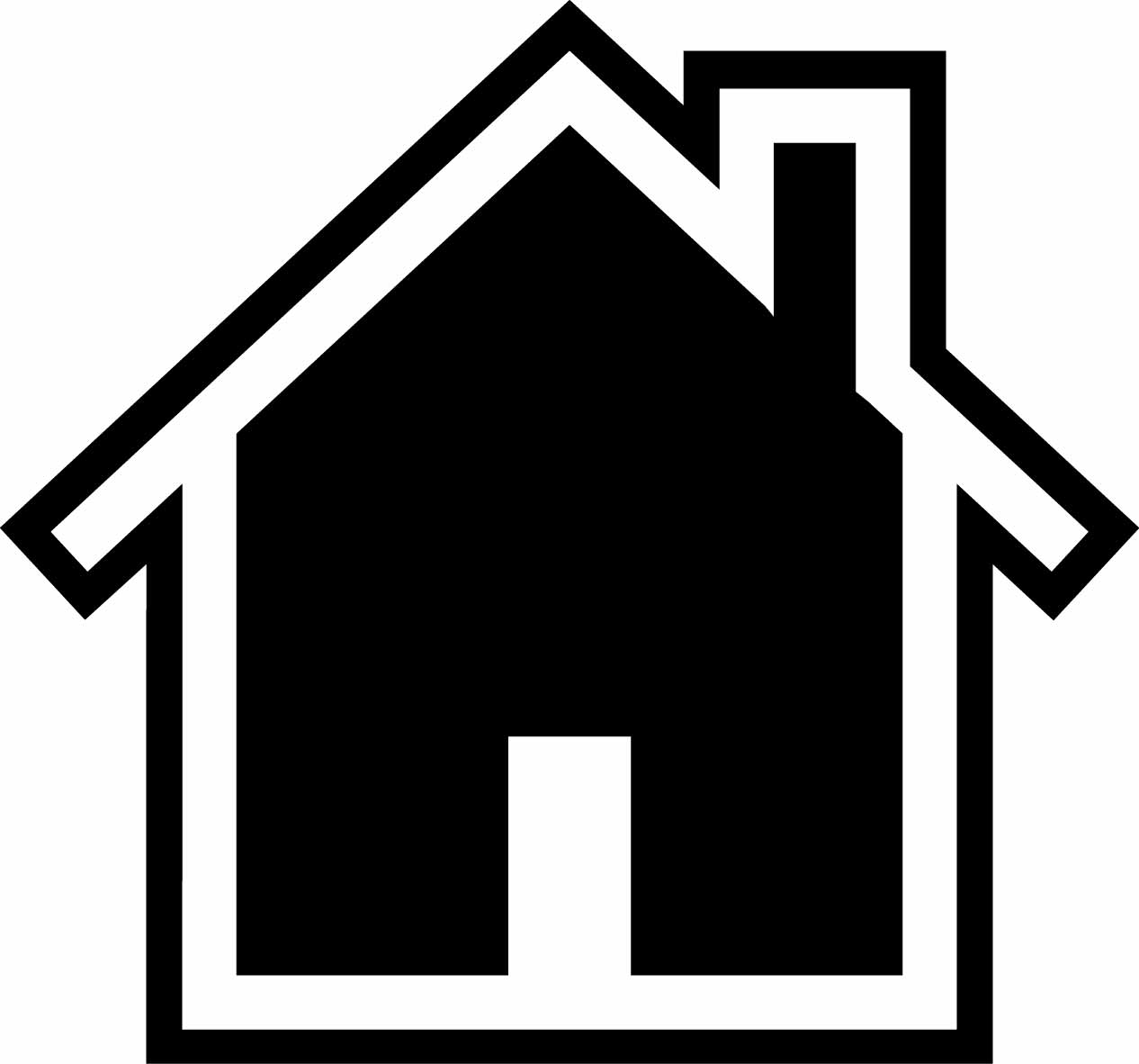 Free clipart house silhouette