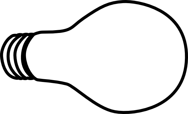 Lightbulb Clipart Black And White - ClipArt Best