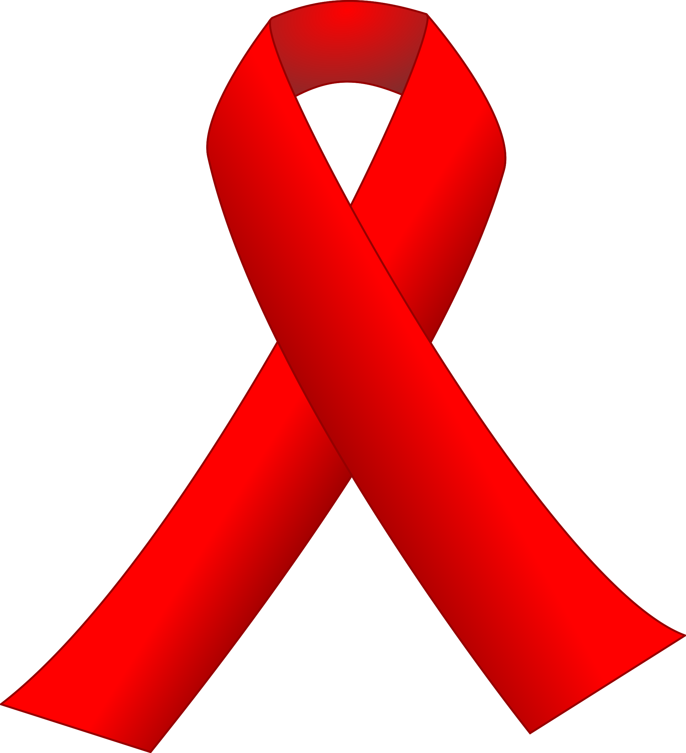 Aids red ribbon clipart