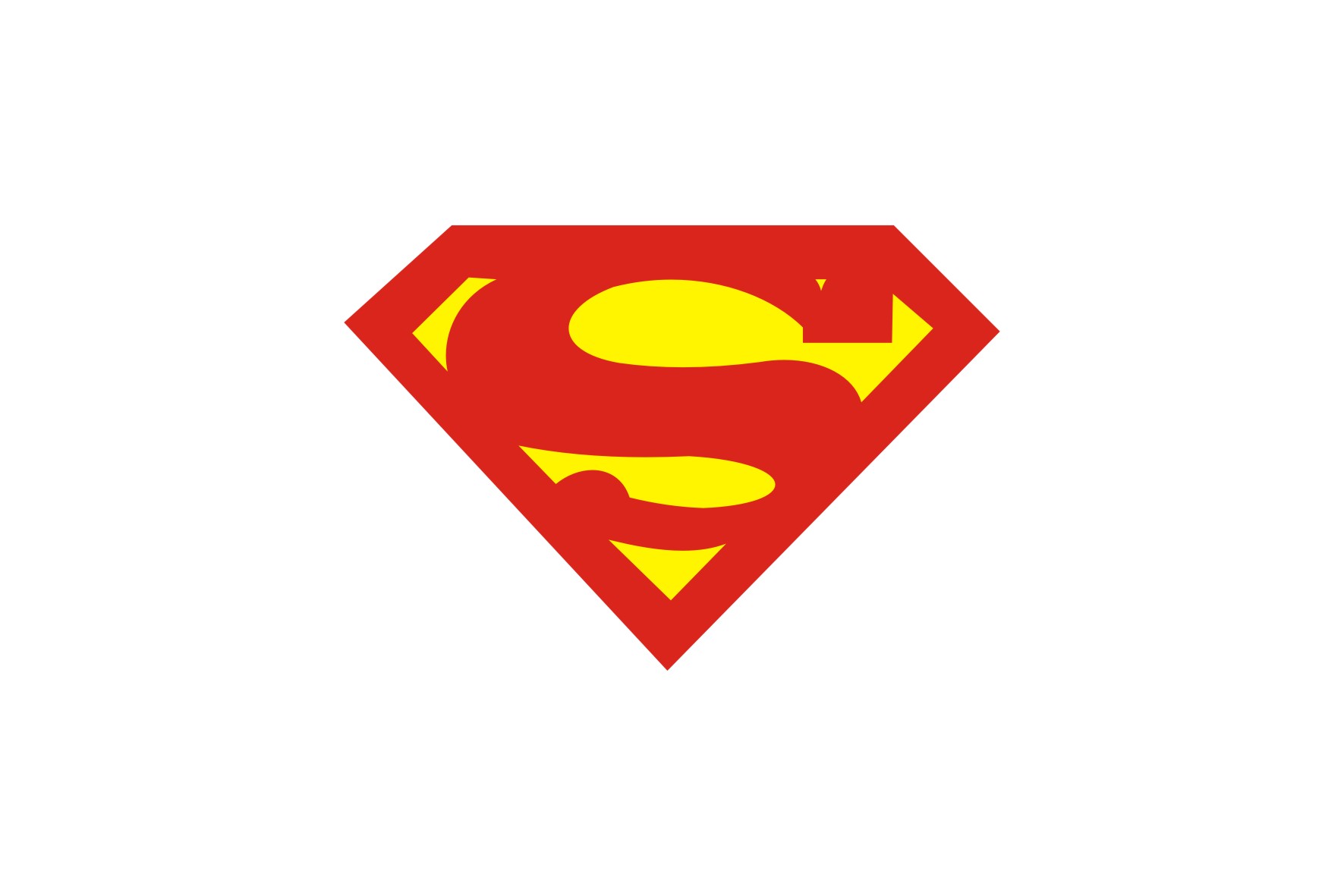 Superman Logo Font Vector