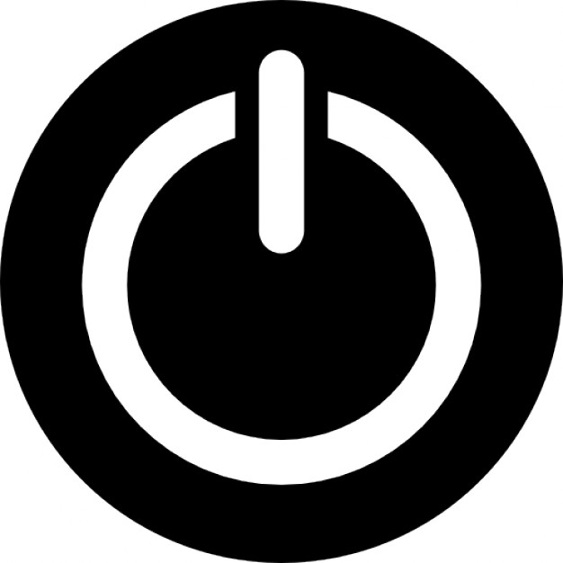 Power circular button symbol Icons | Free Download