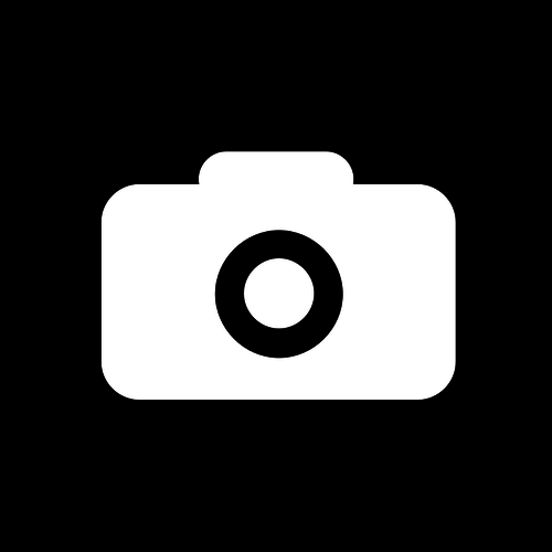Square black and white camera icon vector clip art | Public domain ...