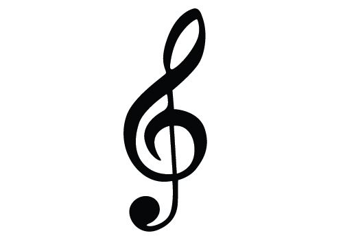 music notes silhouette vector Silhouette Graphics