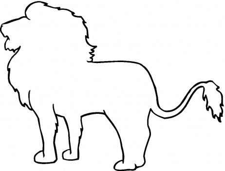 Lion clipart outline