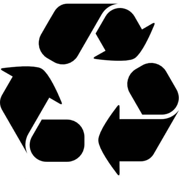 Recycling symbol with three curve arrows Icons | Free Download