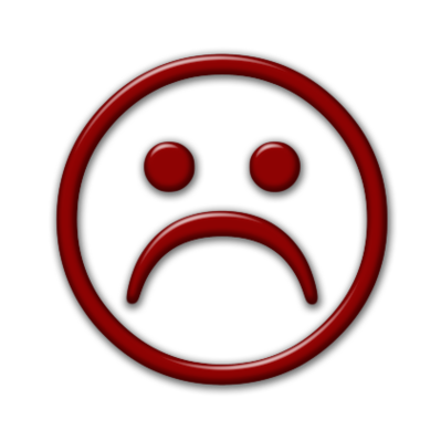 Red Unhappy Face Clipart - Free to use Clip Art Resource