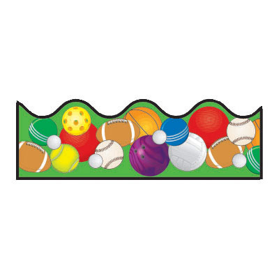 Sports Balls Clipart Borders - Free Clipart Images