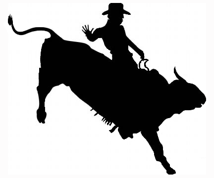 Animated Bull Rider Clipart