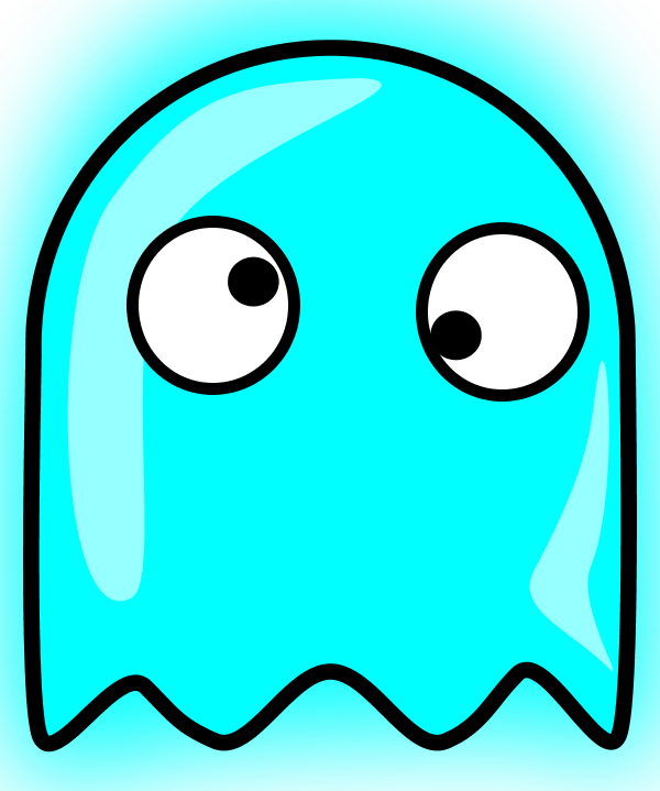 Pacman Ghost Red - vector Clip Art