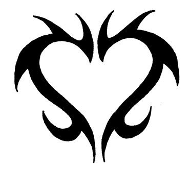 20 Beautiful Tribal Heart Tattoos | Only Tribal