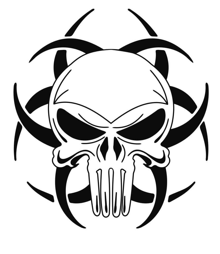 Tribal Skull Drawing Clipart Best