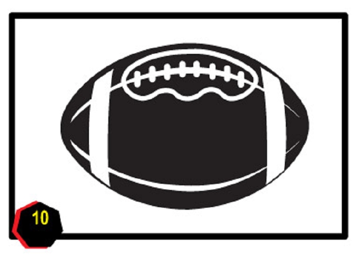 Football black and white image of football clipart black and white ...