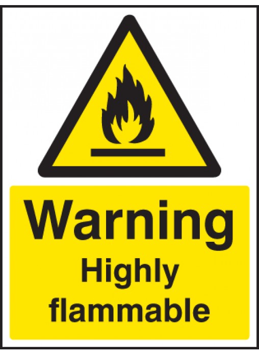 Safety Signs | Workplace Safety Product | Warning Highly Flammable