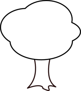 Black and white tree clipart free transparent