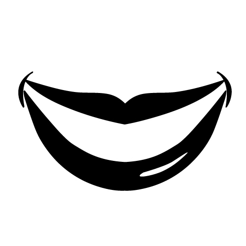 Clipart smiling lips