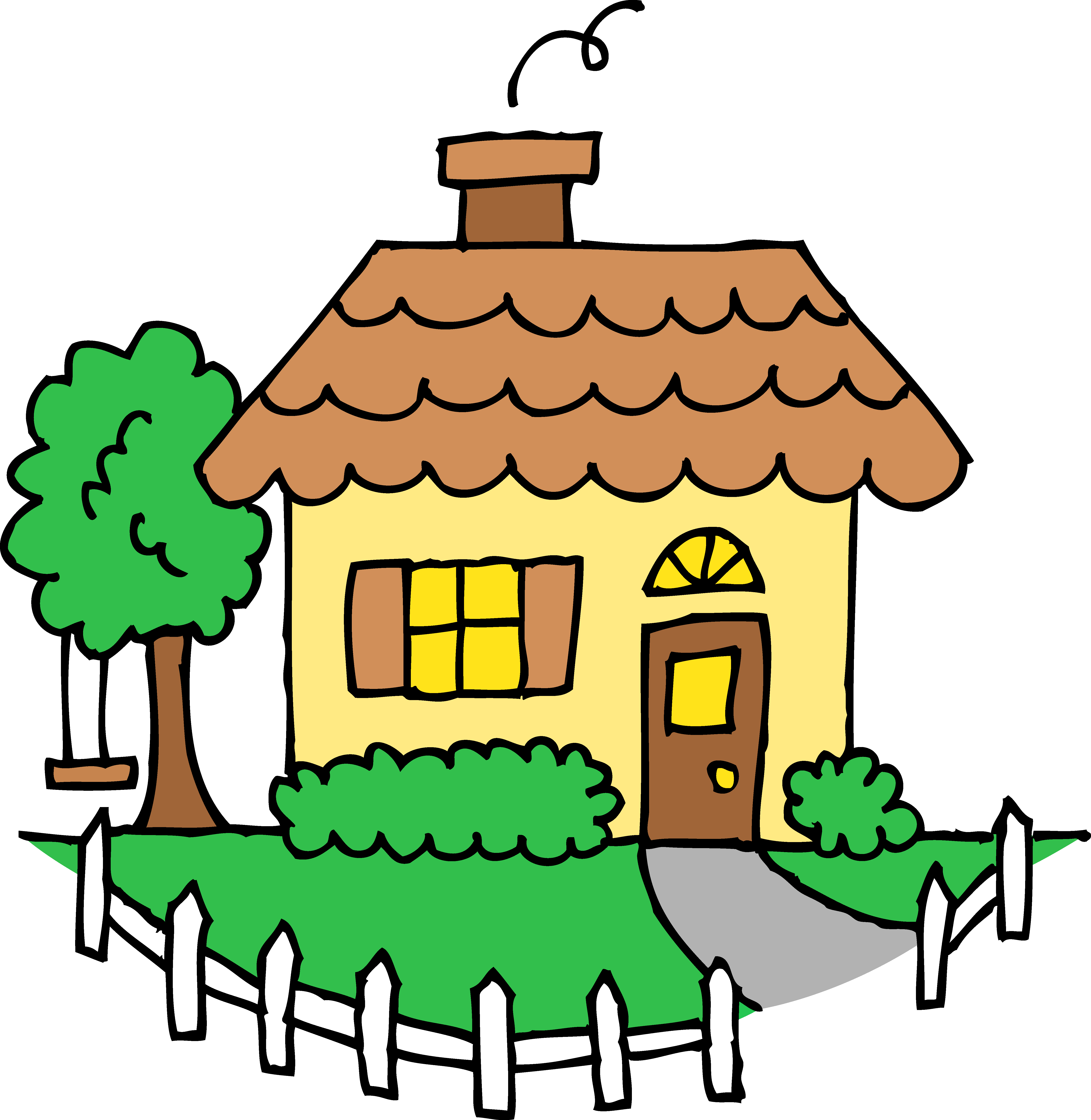 Free Cute House Clipart Image - 1663, Cartoon House ~ Free Clipart ...