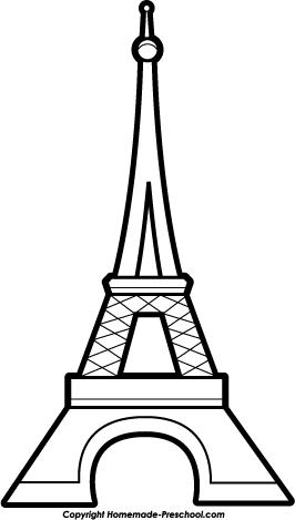 Best Photos of Black And White Eiffel Tower Outline - Black and ...