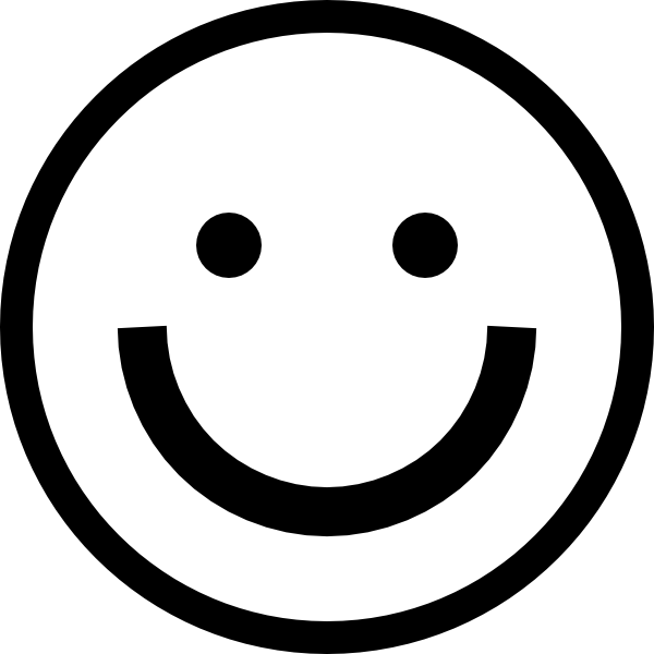 White Smiley Face Clipart
