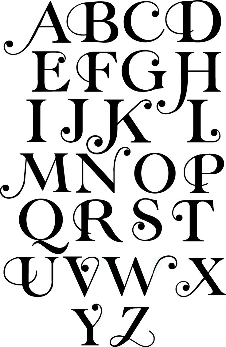 Fancy Fonts Alphabet | Cursive ...