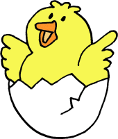 Clipart chicks hatching