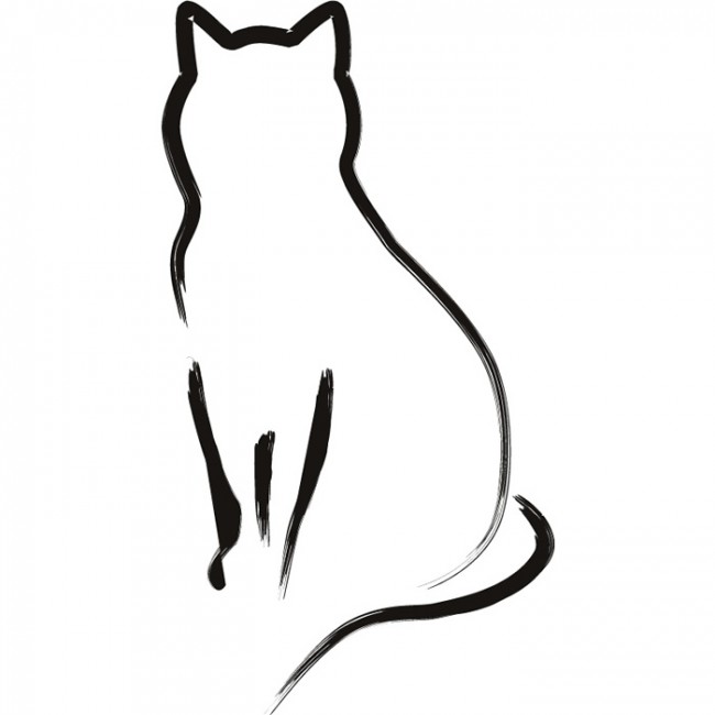 1000+ images about tootat! | Cat tattoos, Cat outline ...