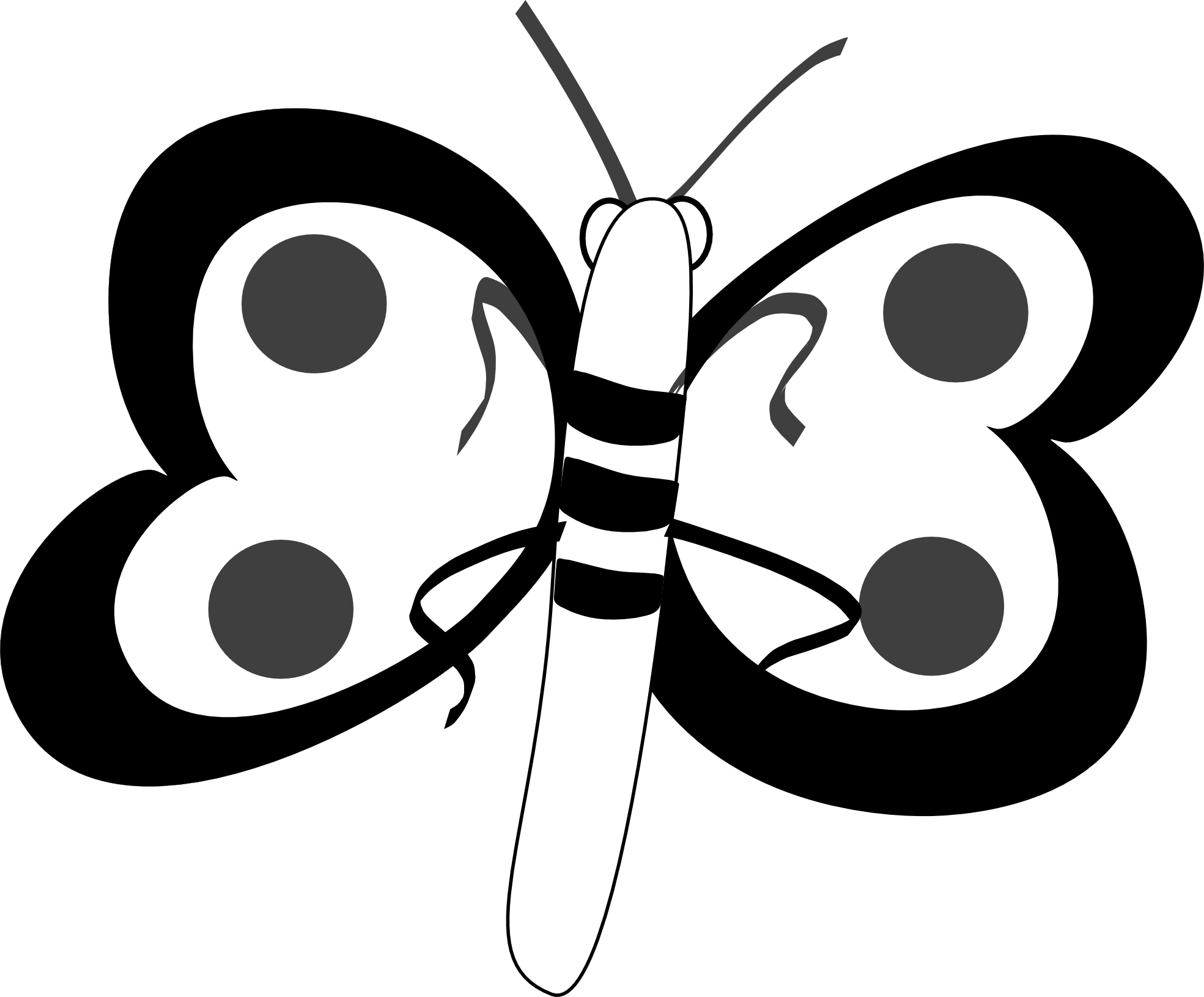 Butterfly Images Black And White | Free Download Clip Art | Free ...