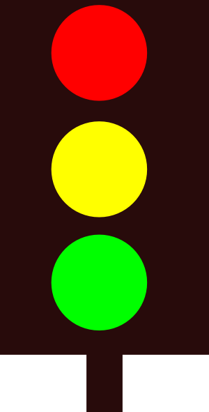 Stop light traffic light printable clipart image #27130