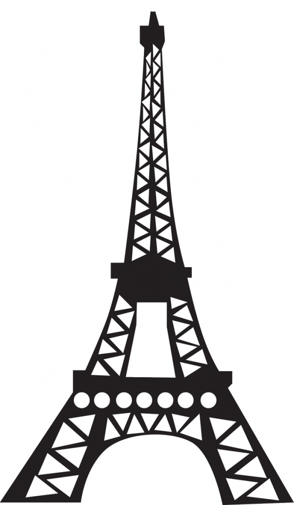 Simple Eiffel Tower Drawing - Drawing Art Gallery