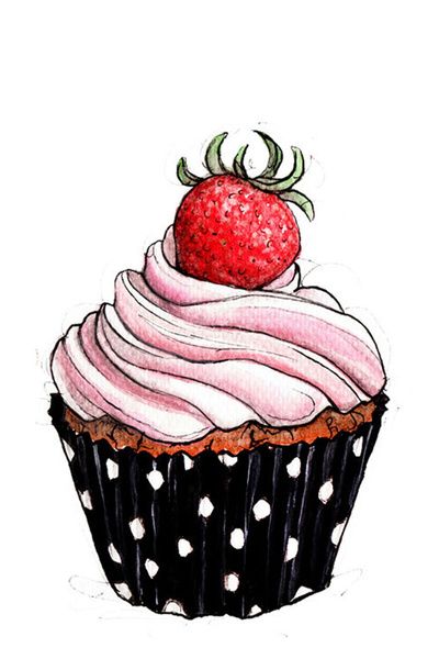 Cupcake Drawing | How To Draw ...