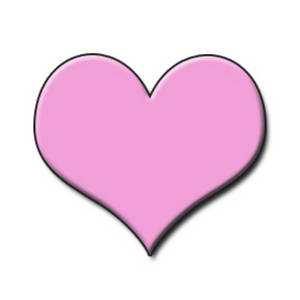 Small pink heart clipart