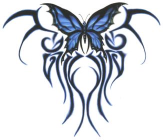 Tribal Butterfly Tattoo | Tribal ...