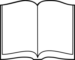 Clip art of an open book