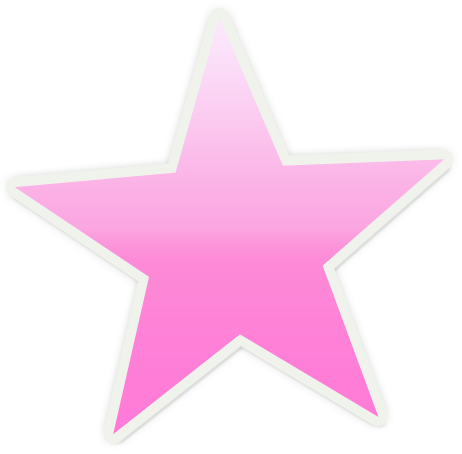 Pink star clipart free