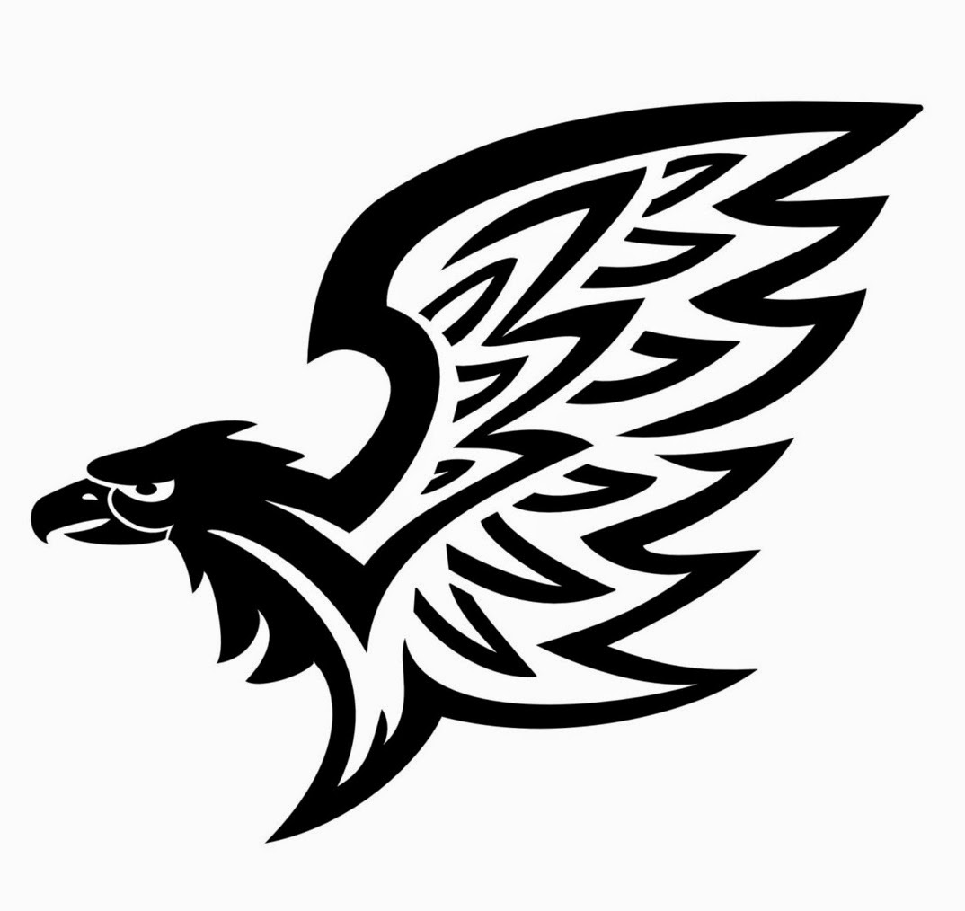 Best Photos of Eagle Wing Stencil - Tribal Eagle Tattoo Stencil ...