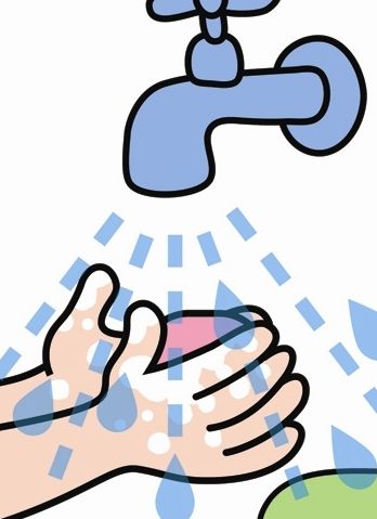 Washing hands clip art