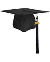 Amazon.com: GraduationMall Unisex Matte Adult Graduation Cap with ...