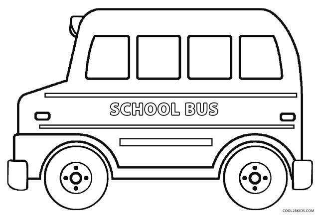 Printable School Bus Coloring Page For Kids | Cool2bKids