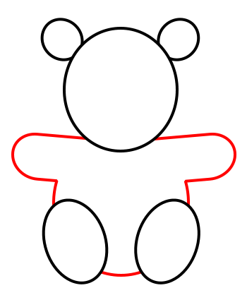 How to draw a teddy bear
