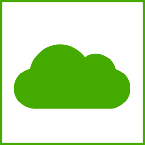 Green Cloud Icon clip art - vector clip art online, royalty free ...