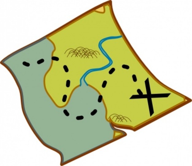 640 views Treasure Map clip art | Download free Vector
