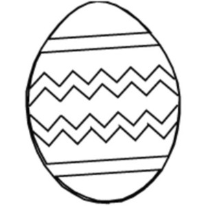 Easter Egg Outline - Quoteko.