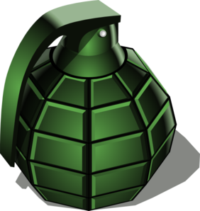 Grenade clip art - vector clip art online, royalty free & public ...