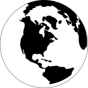 World Map Black And White Outline - ClipArt Best