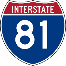 Interstate 81 Sign Sticker, Interstate Sign Stickers, 12239 - Car ...
