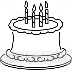 birthday cake clip art black and white . Free cliparts that you can ...