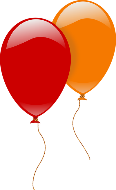 Free Stock Photos | Illustration Of A Red And An Orange Balloon ...